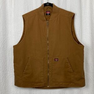 Wrangler Workwear Men's Tan Work Vest sz 2XL
